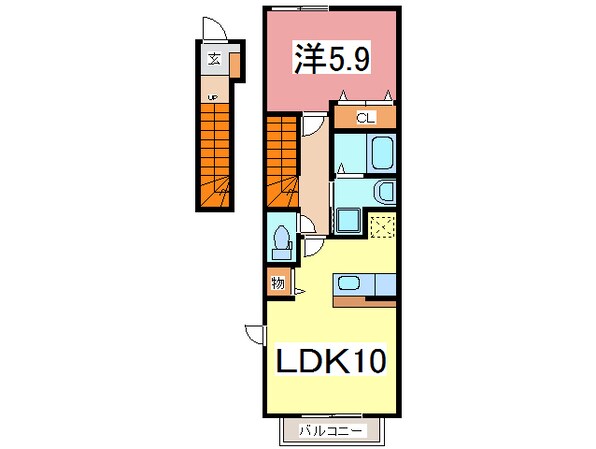 トレフル　Ａ棟の物件間取画像